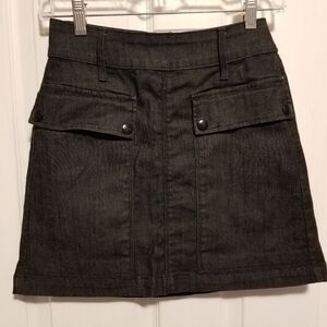 Frame Black Denim Skrit